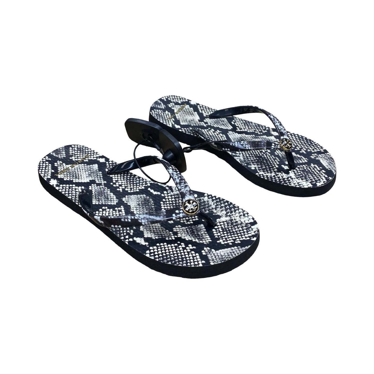Sandals Designer By Tory Burch In Snakeskin Print, Size:6