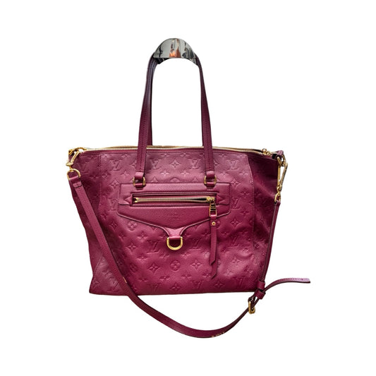 Handbag Luxury Designer By Louis Vuitton In Deep Pink/Magenta, Size:Medium (13”Lx11”Hx7”W)