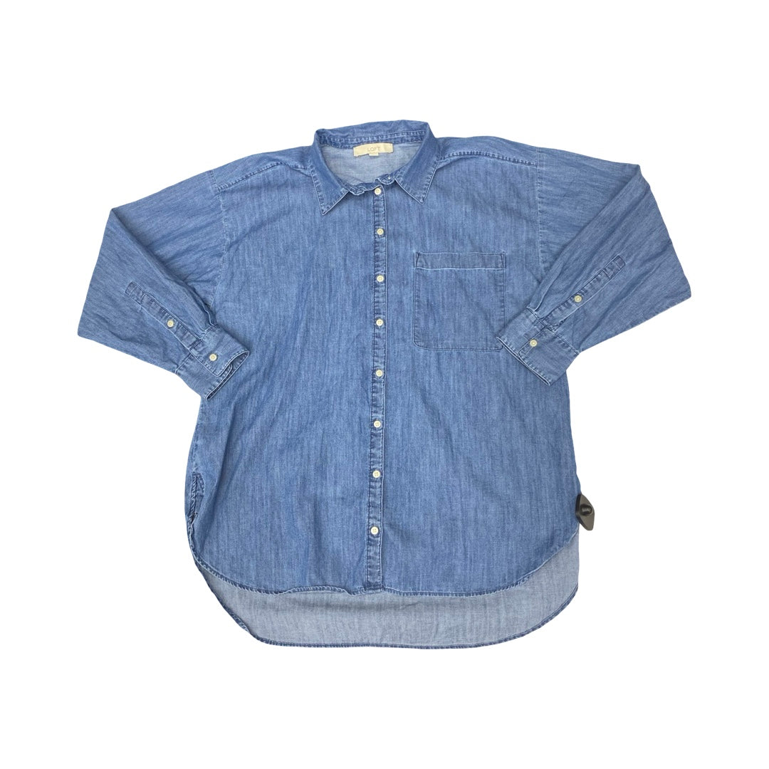 Top Ls By Loft In Blue, Size:L