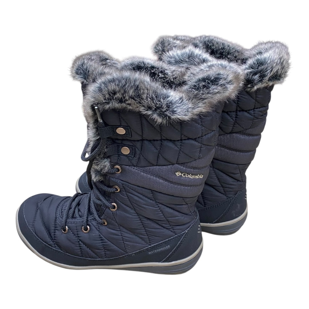 Boots Snow By Columbia In Black, Size:8.5