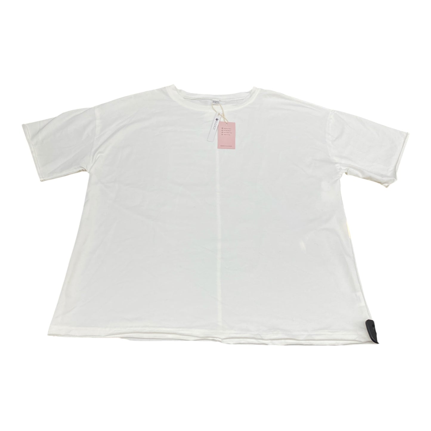 Top Ss Basic By Clothes Mentor In White, Size:Xl