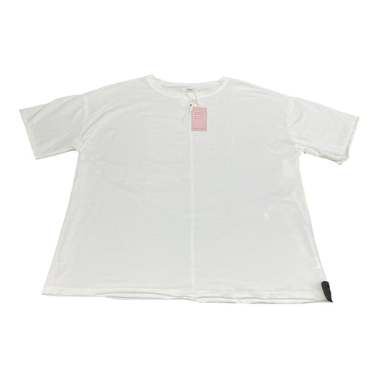 Top Ss Basic By Clothes Mentor In White, Size:Xl