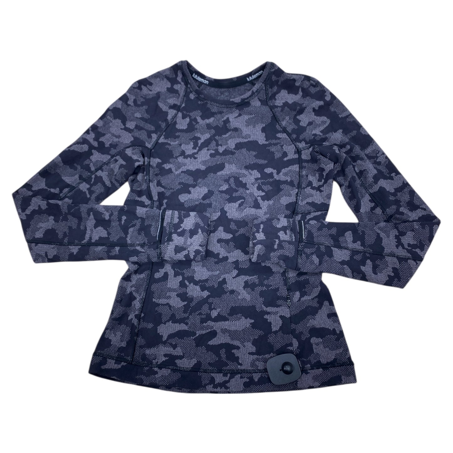 Athletic Top Ls Crewneck By Lululemon In Grey, Size:2