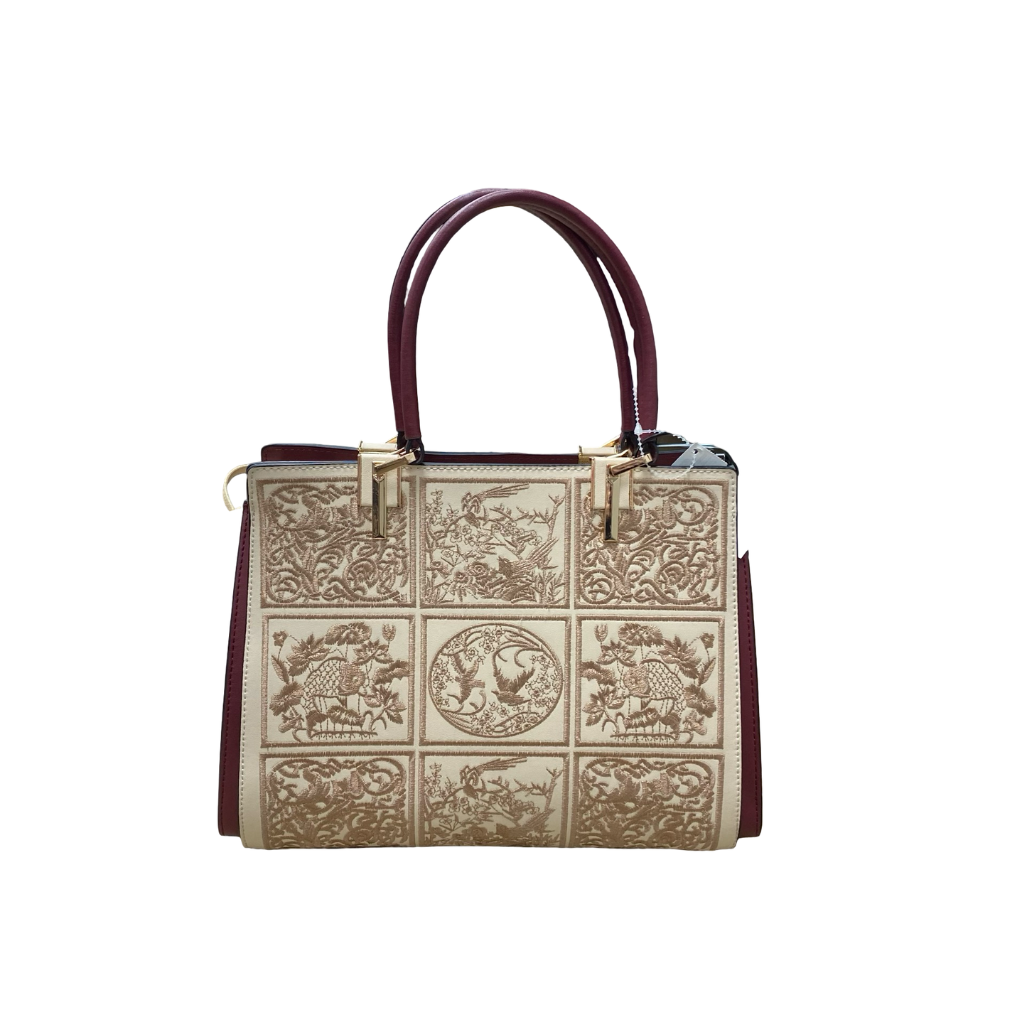 Handbag Leather By Foxlover In Multi, Size:Medium