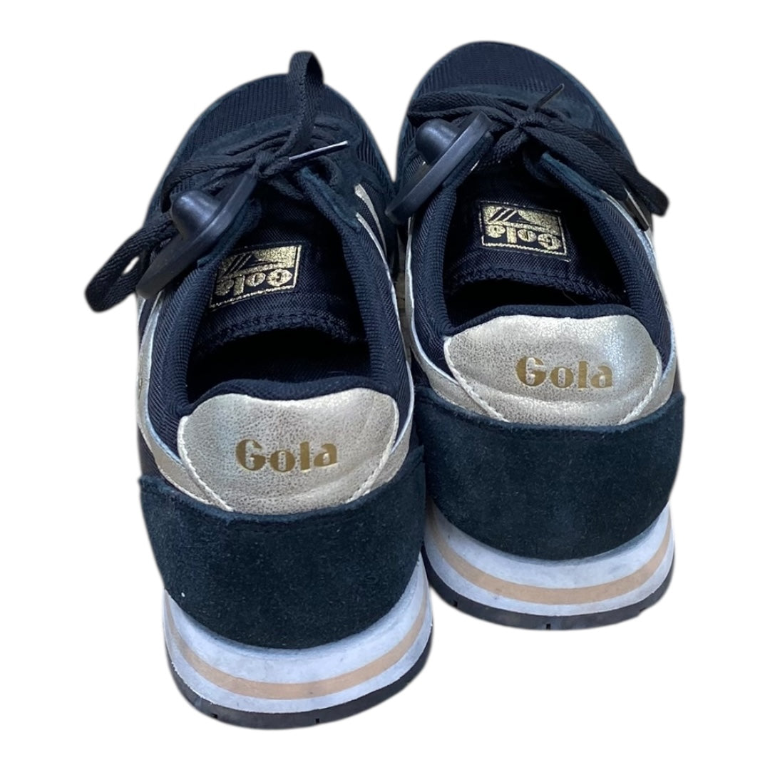 Shoes Sneakers By Gola In Black & Gold, Size:10