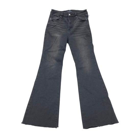 Jeans Flared By Risen In Black Denim, Size:10
