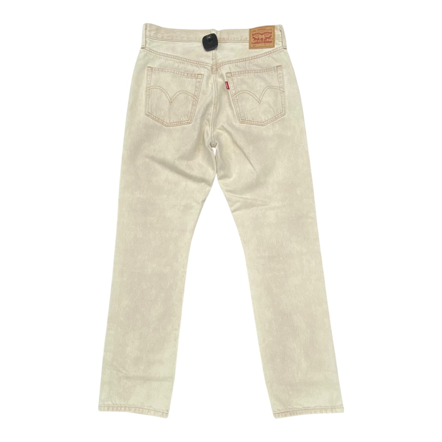 Jeans Straight By Levis In Beige, Size:6