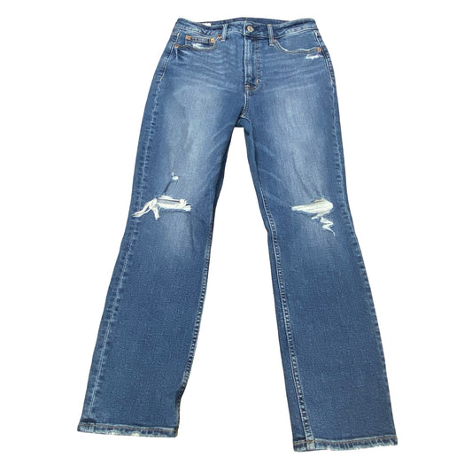 Jeans Straight By Gap In Blue Denim, Size:10