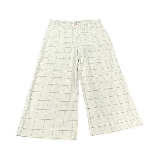 Pants Wide Leg By Madewell In Checkered Pattern, Size:14P