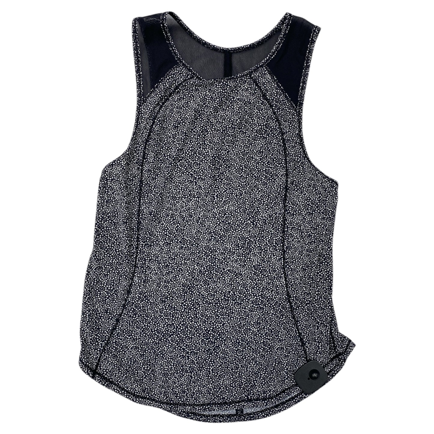 Athletic Tank Top By Lululemon In Black & White, Size:4