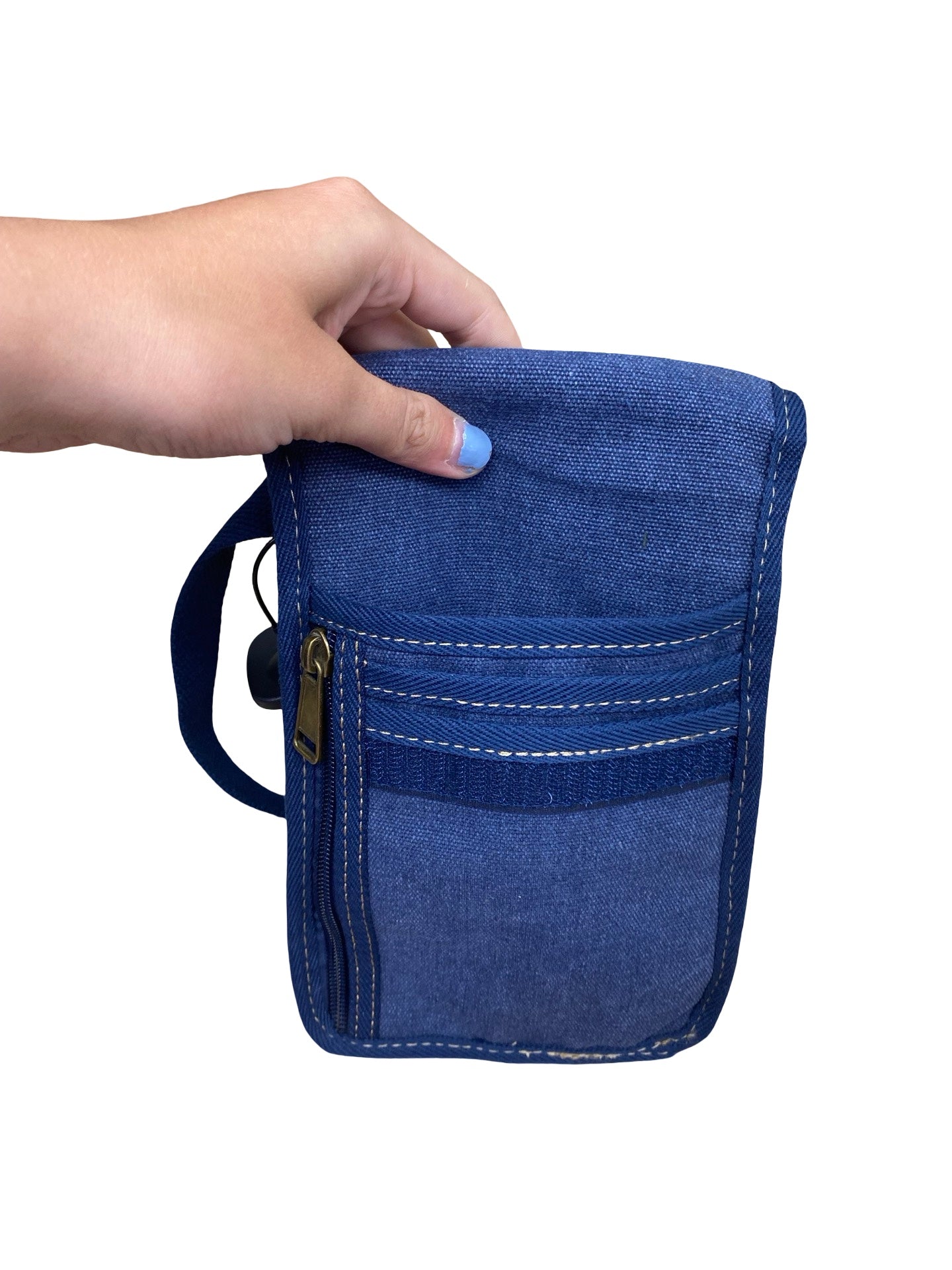 Handbag By Cargoit In Blue Denim, Size:Small