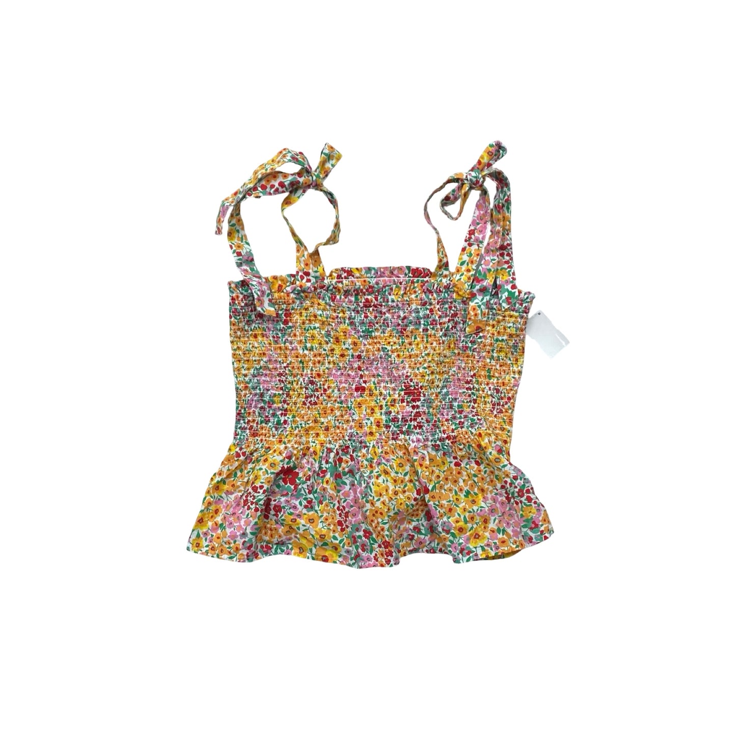 Top Sleeveless By J. Crew In Floral Print, Size:M