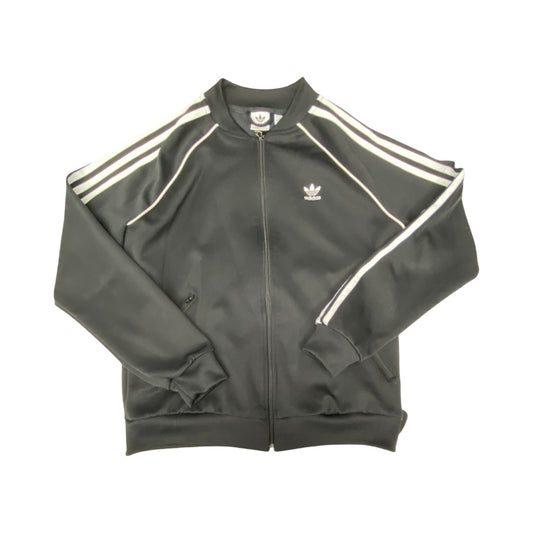 Athletic Jacket By Adidas In Black & White, Size:M