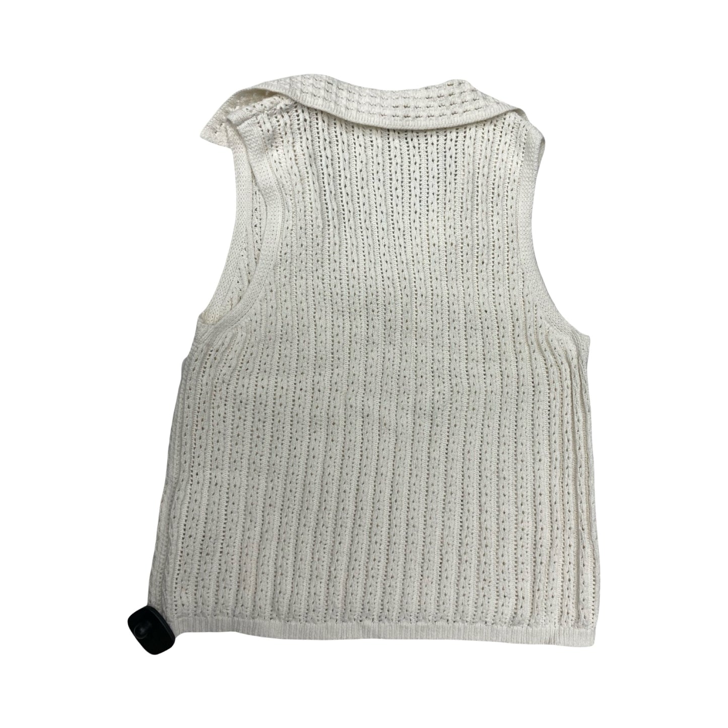 Top Sleeveless By Dkny In White, Size:M