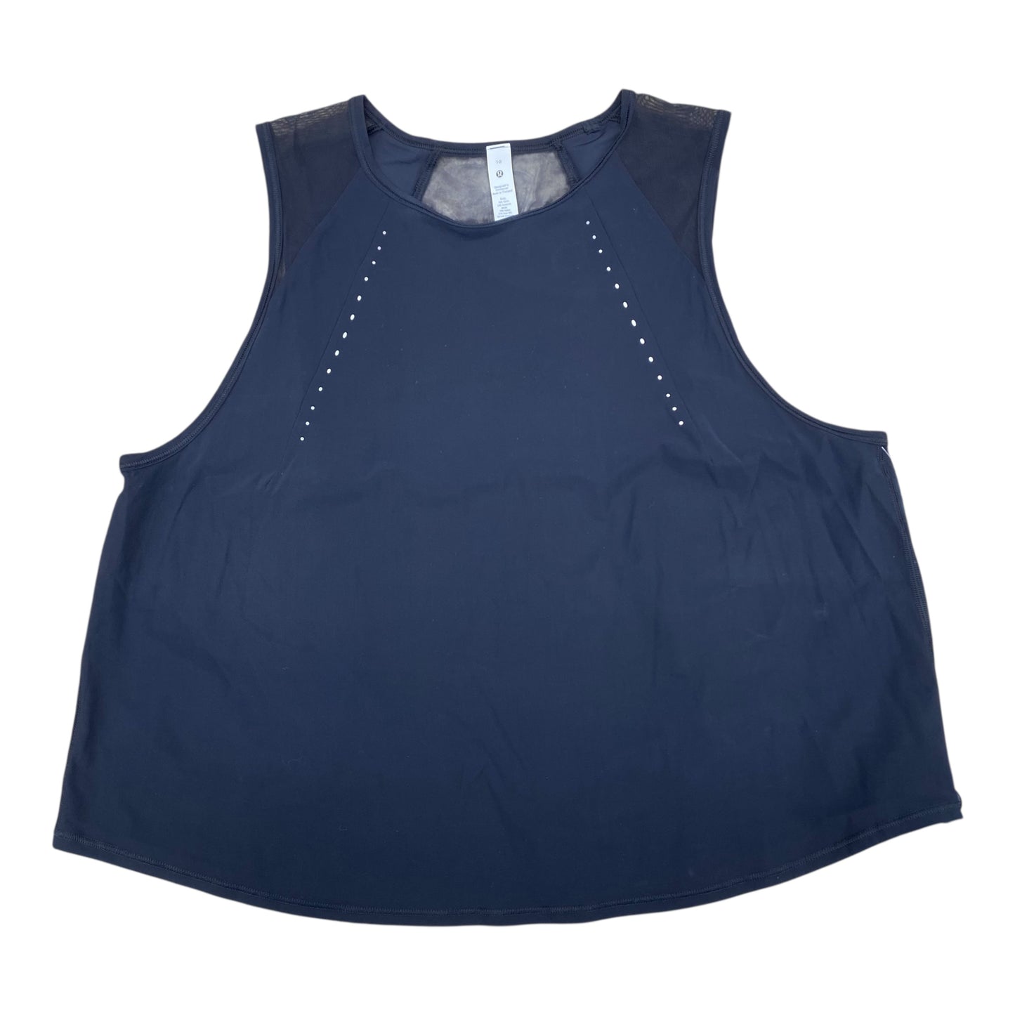 Athletic Tank Top By Lululemon In Black, Size:10