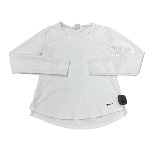 Athletic Top Ls Crewneck By Nike Apparel In White, Size:Xs