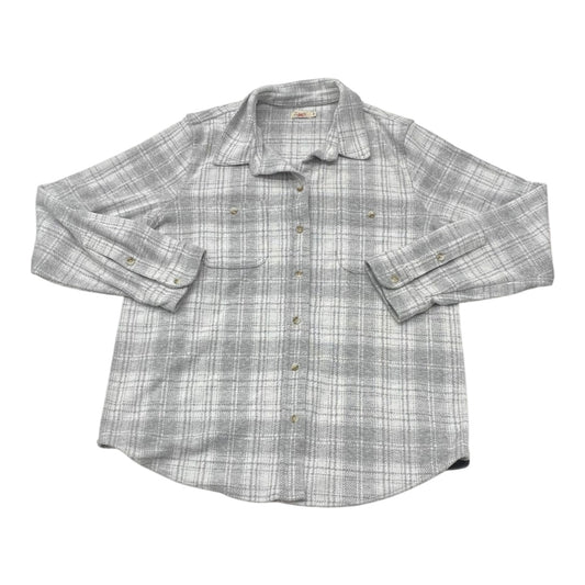 Top Ls By Faherty In Plaid Pattern, Size:L
