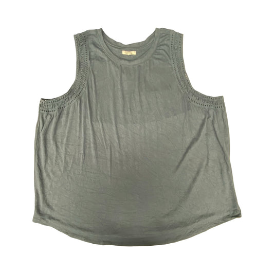 Top Sleeveless By Maurices In Blue, Size:3X