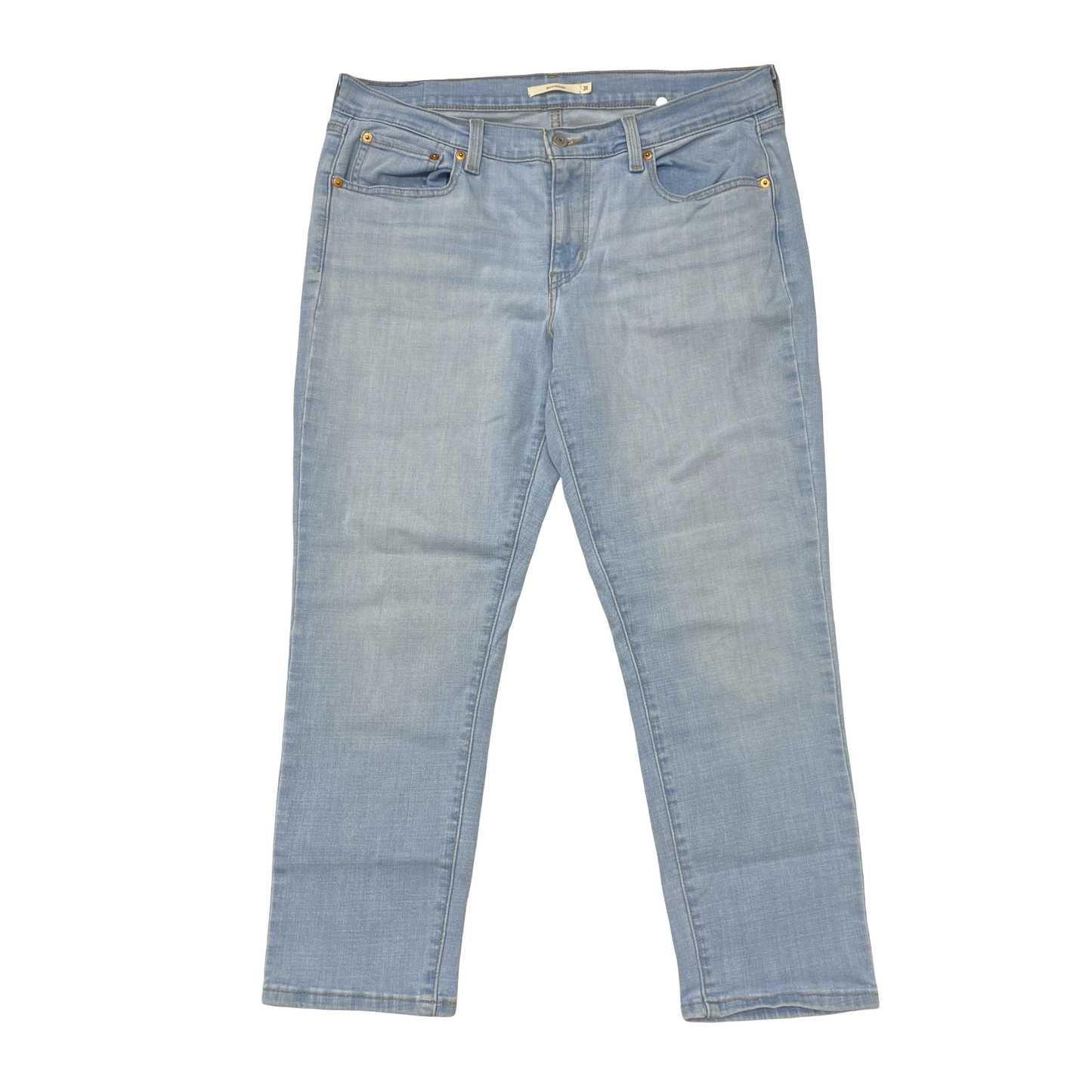 Jeans Boyfriend By Levis In Blue, Size:12
