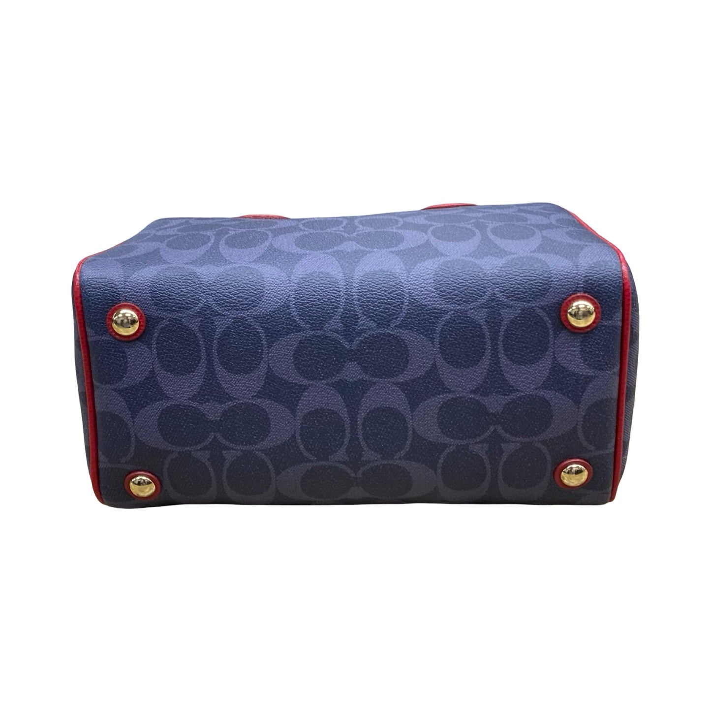 Handbag Designer By Coach In Blue & Red (as is see photos). Size:Small