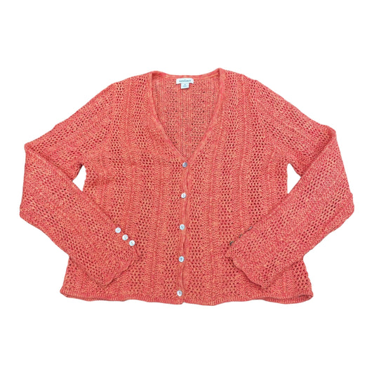Cardigan By Sundance In Orange & Pink, Size:M