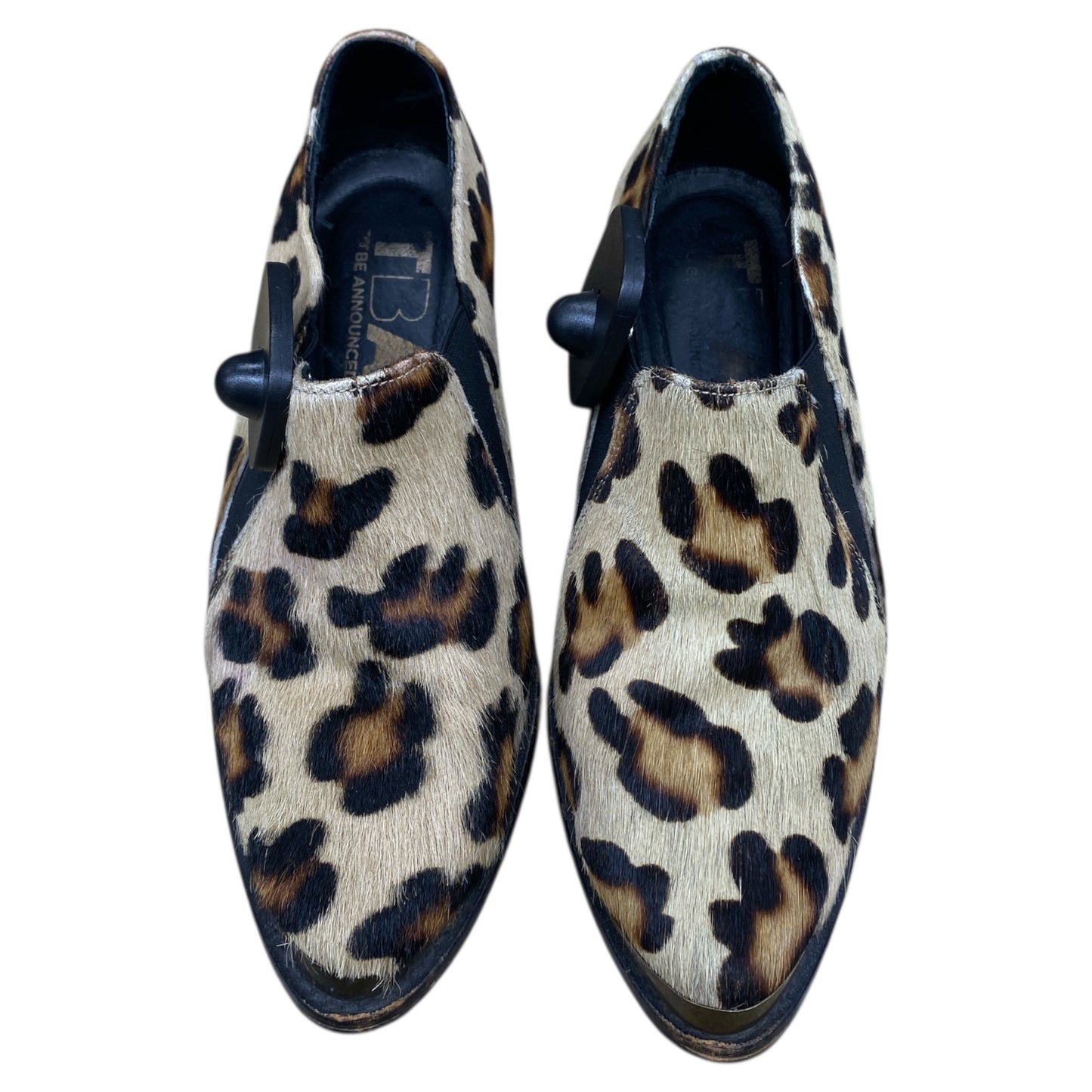 Boots Ankle Heels By Cmc In Animal Print, Size:5.5