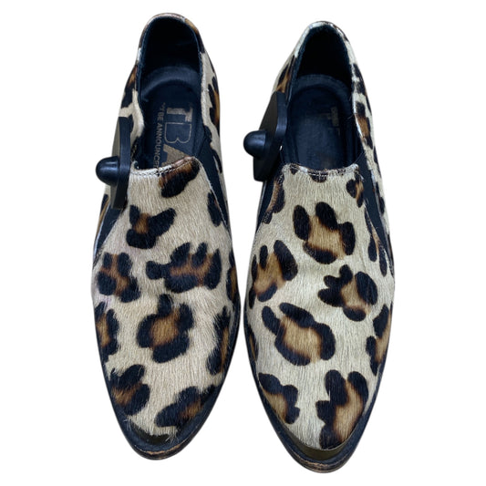 Boots Ankle Heels By Cmc In Animal Print, Size:5.5