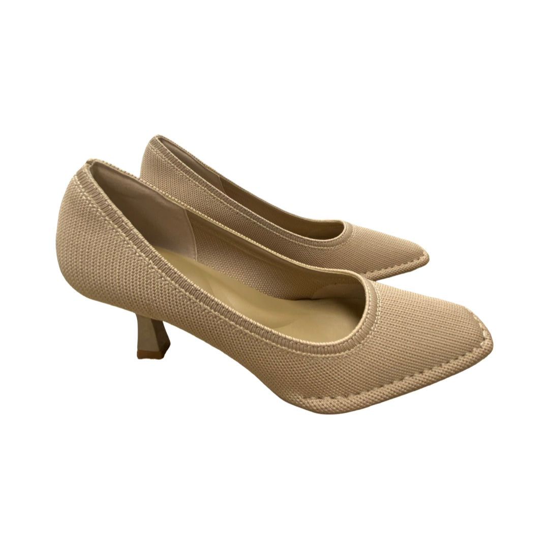 Shoes Heels Kitten By Cmc In Brown, Size:8.5