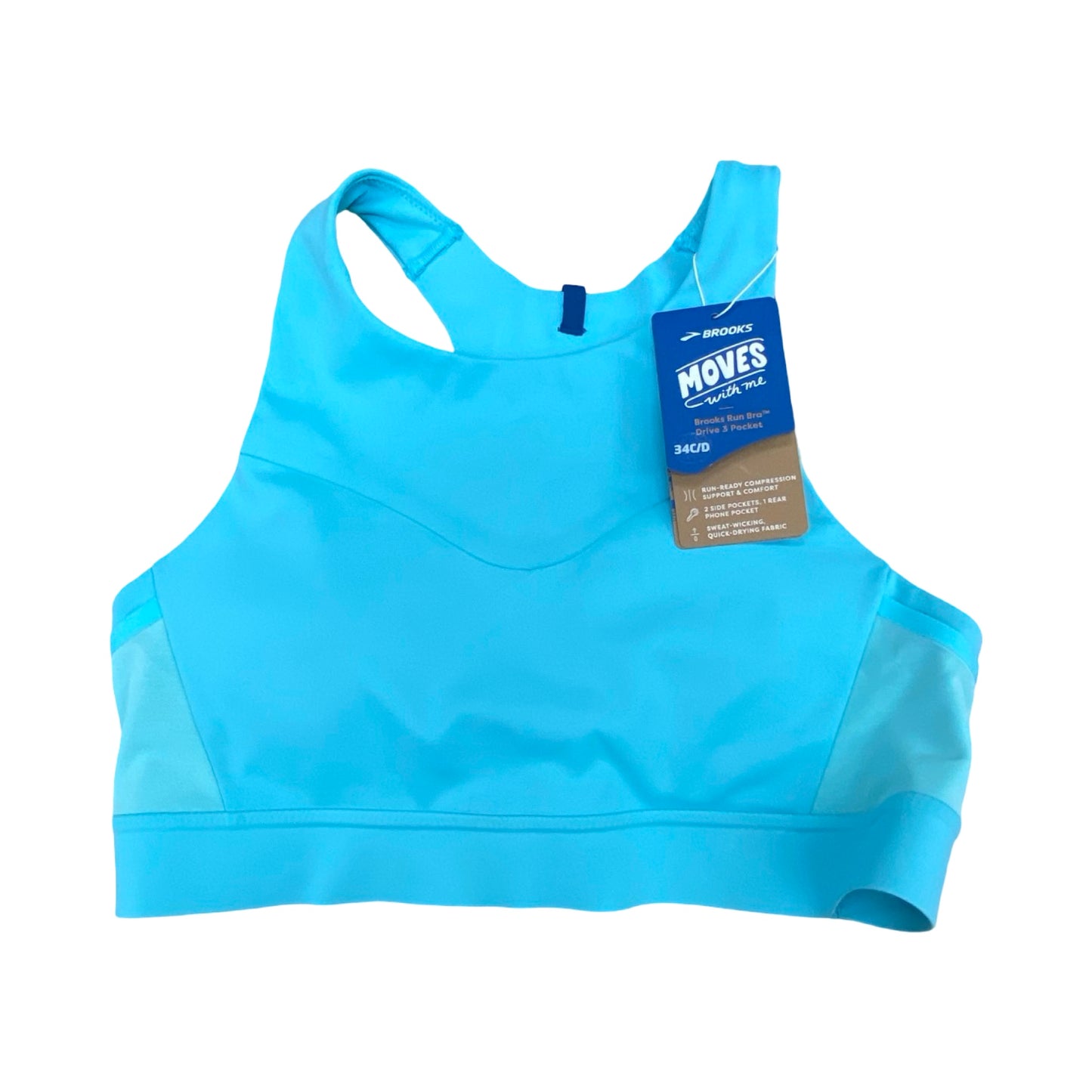 Athletic Bra By Brooks In Blue, Size:M