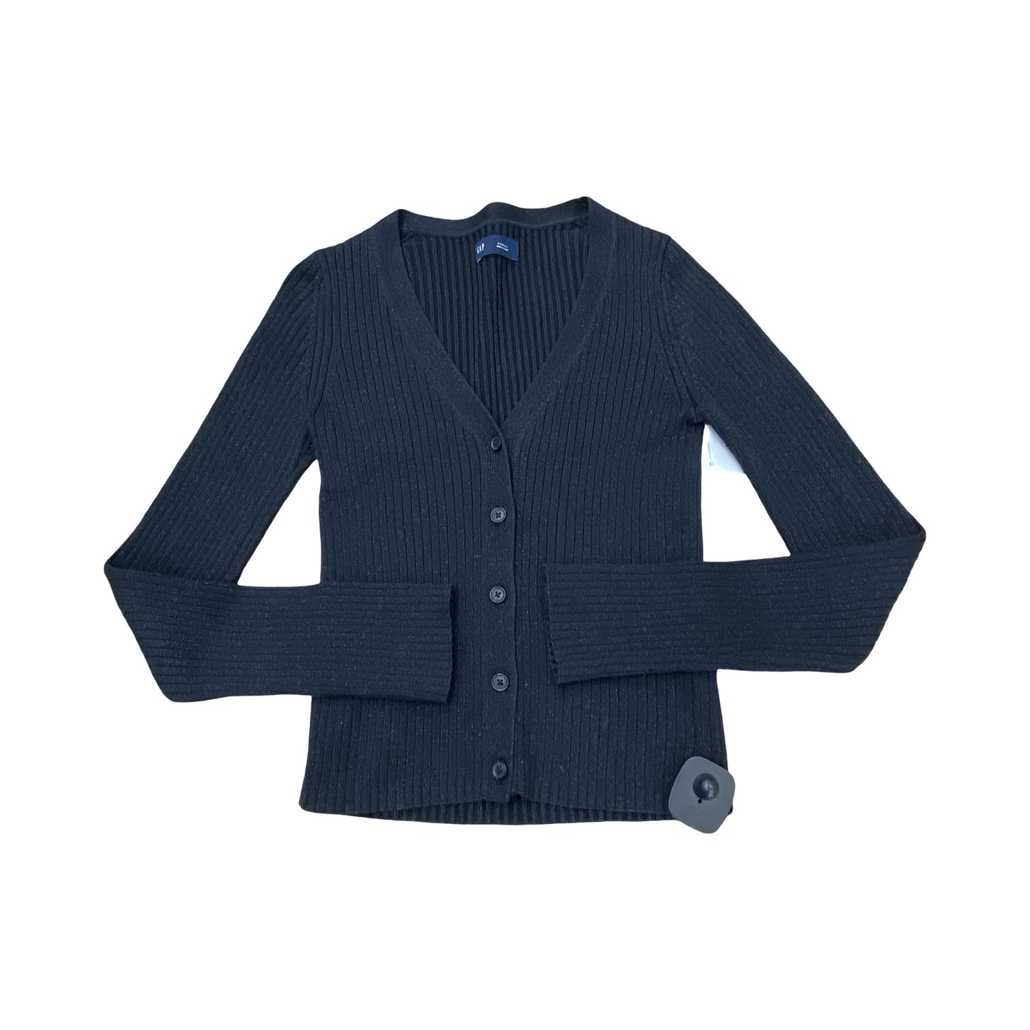 Sweater Cardigan By Gap In Black, Size:Xs