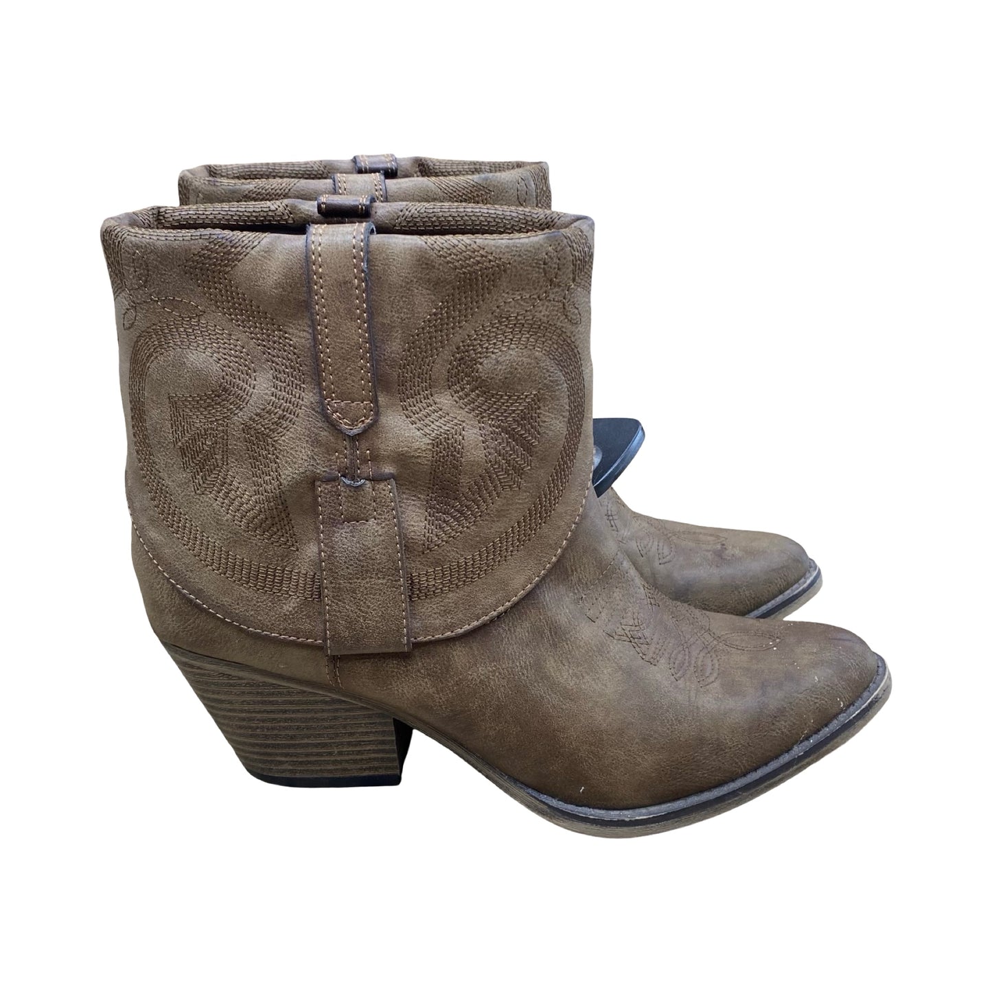Boots Western By Mia In Brown, Size:8.5