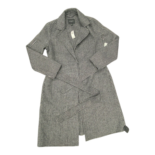 Coat Peacoat By Banana Republic In Black & Grey, Size:S