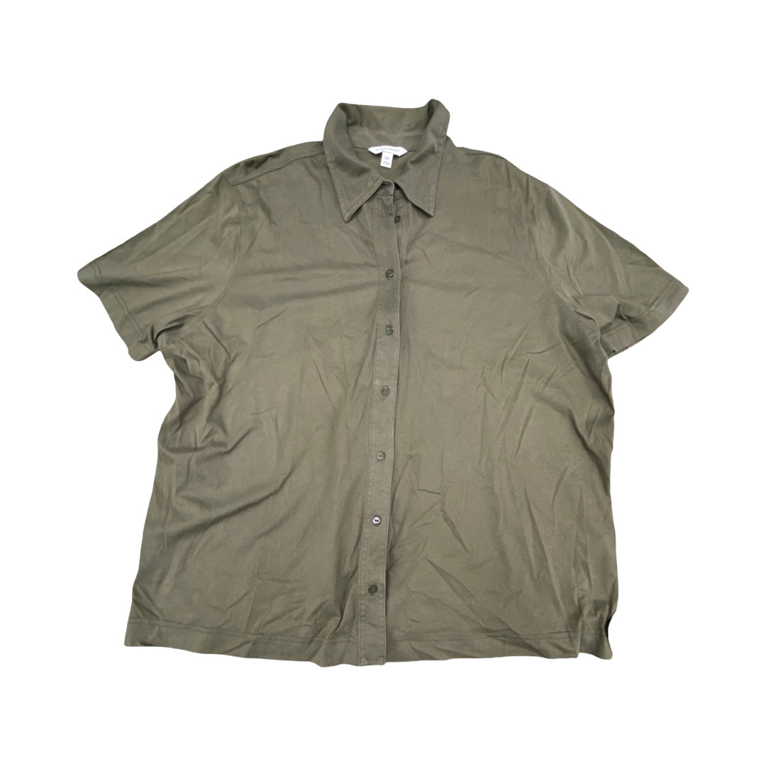 Top Ss By Banana Republic In Green, Size:Xxl