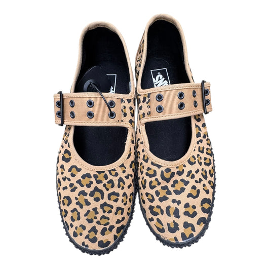 Shoes Flats By Vans In Leopard Print, Size:10