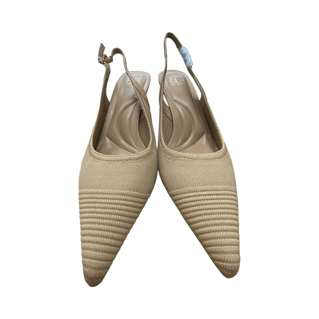 Shoes Heels Kitten By Cmc In Brown, Size:8.5