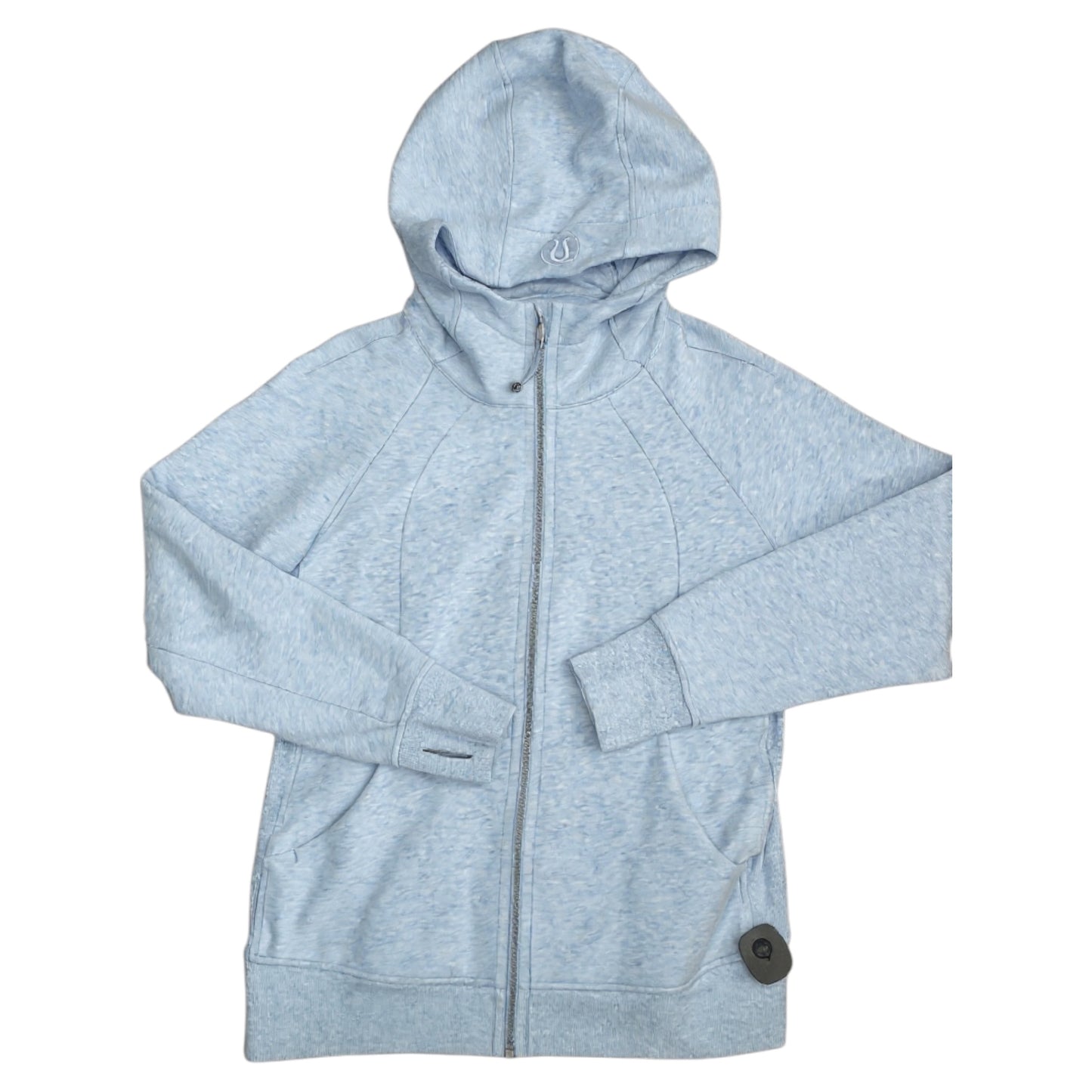 Athletic Jacket By Lululemon In Blue, Size:18
