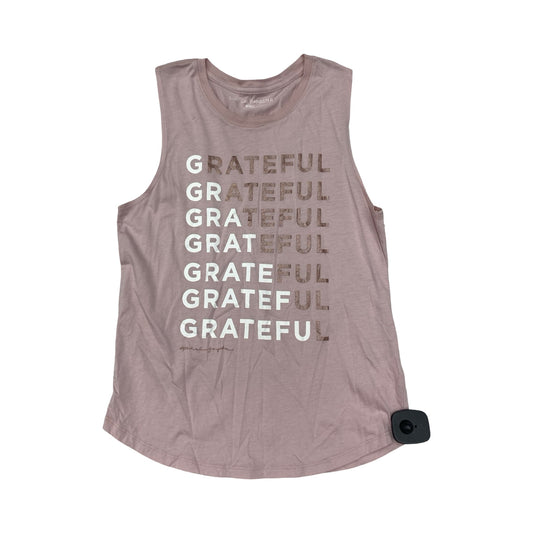 Athletic Tank Top By Spiritual Gangster In Pink, Size:S