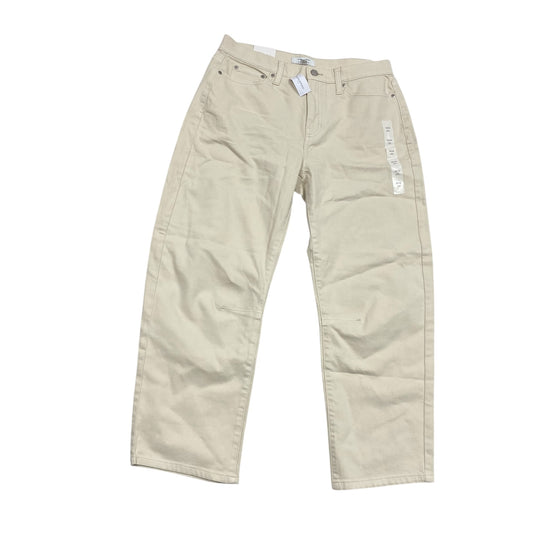 Jeans Wide Leg By Banana Republic In Cream, Size:10