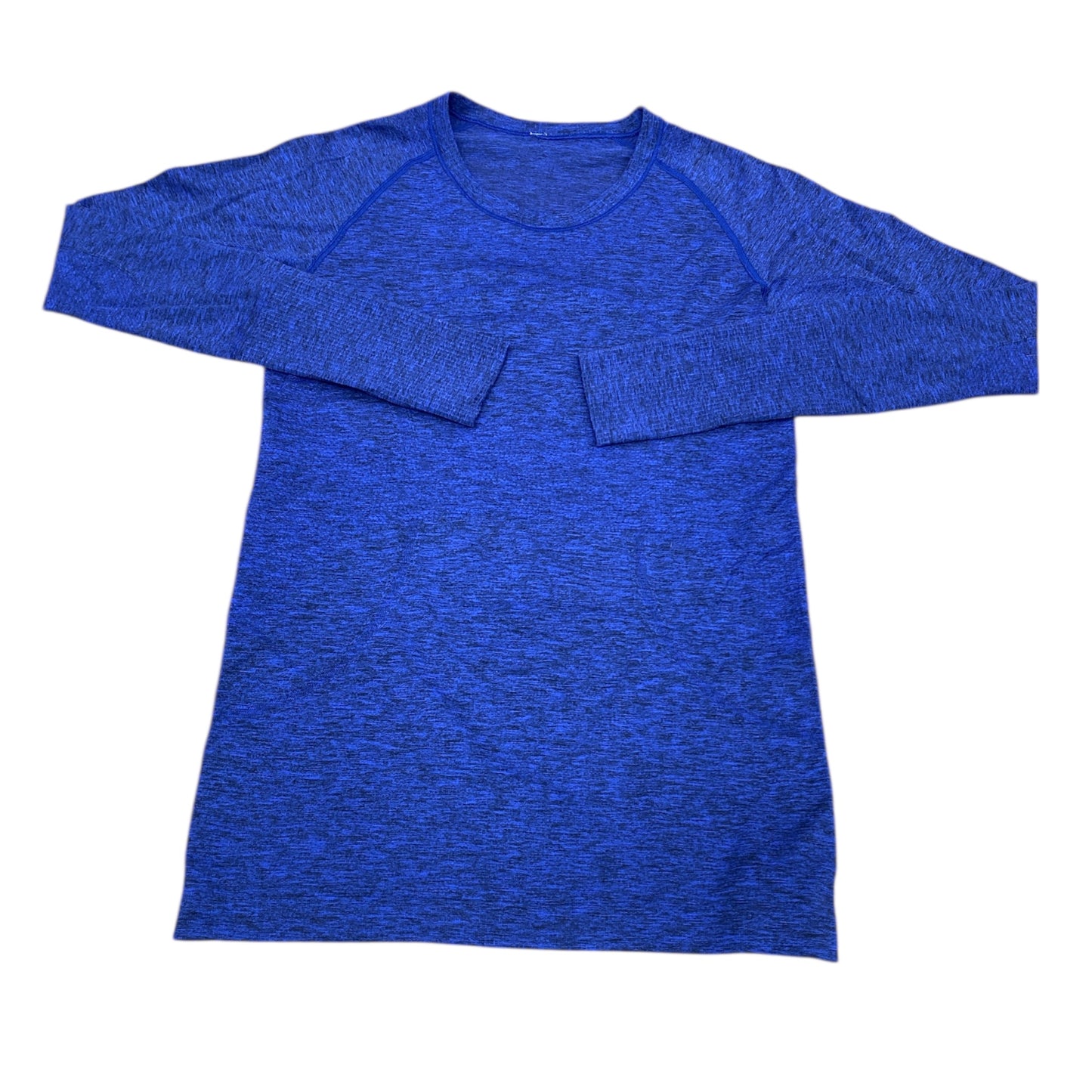 Athletic Top Ls Crewneck By Lululemon In Blue, Size:8
