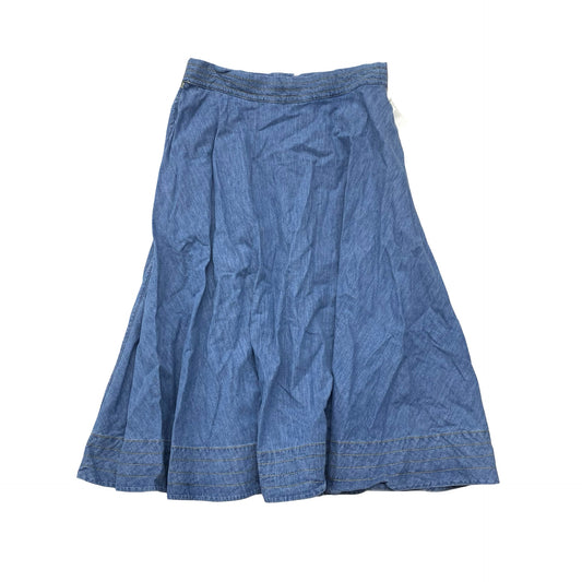 Skirt Designer By Kate Spade In Blue Denim, Size:10