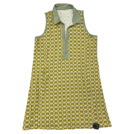 Dress Casual Midi By Spartina In Green & Tan, Size:Xl