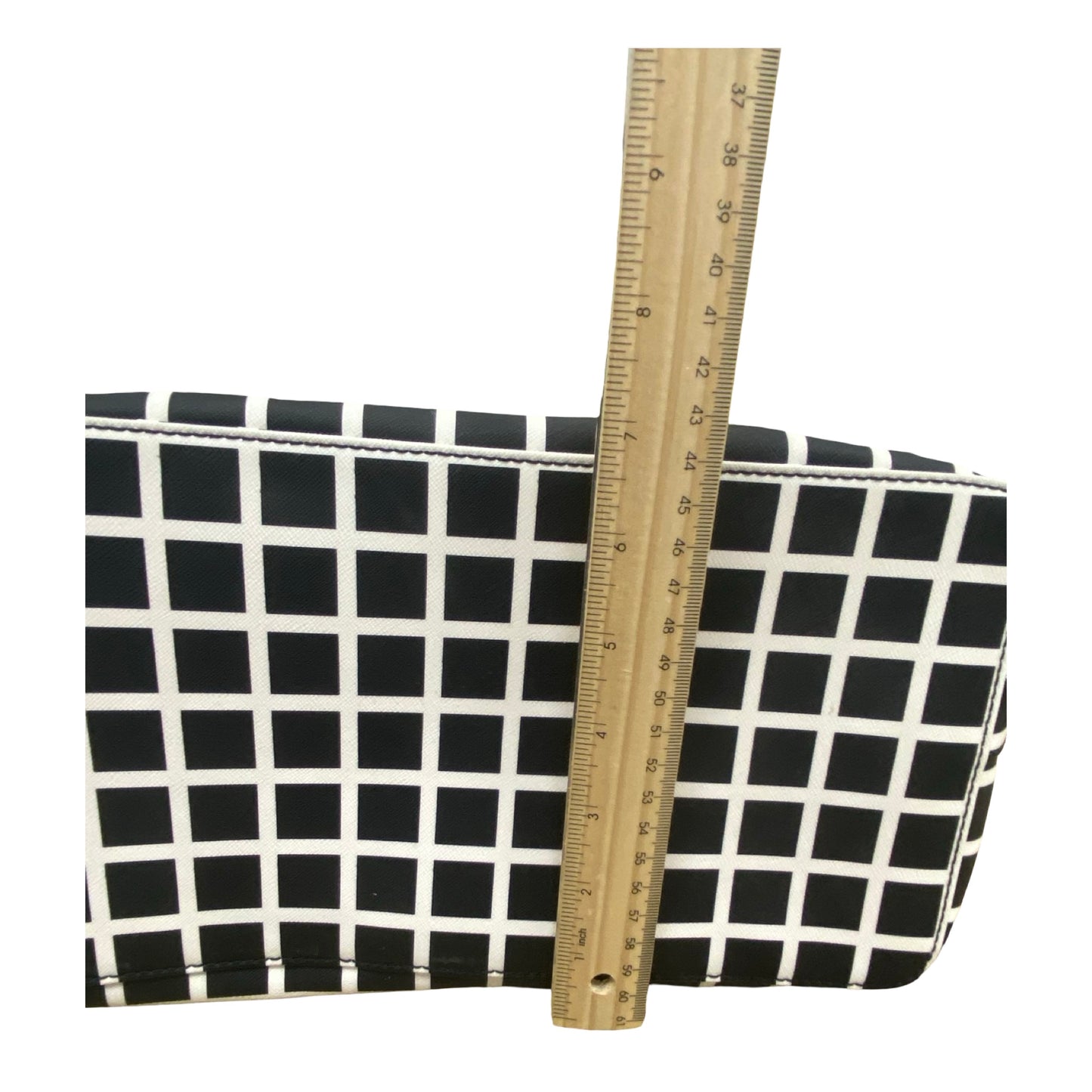 Handbag Designer By Kate Spade In Black & White, Size:Large