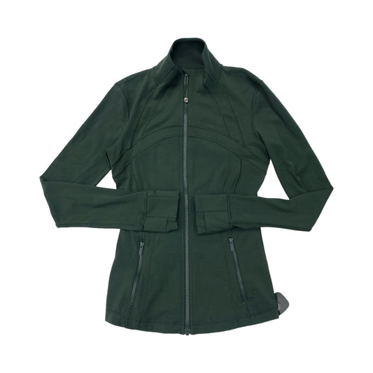 Athletic Jacket By Lululemon In Green, Size:6