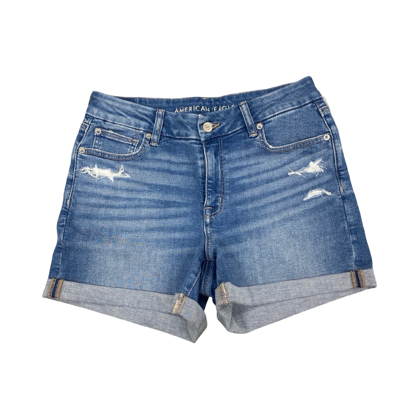 Shorts By American Eagle In Blue Denim, Size:8
