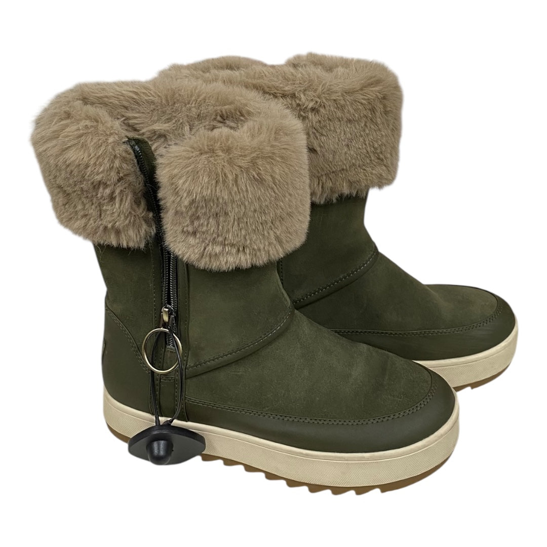 Boots Mid-Calf Flats By Koolaburra By Ugg In Green & Tan, Size:6