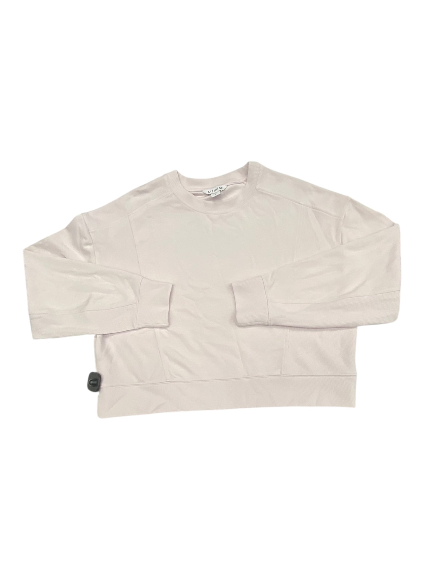 Athletic Top Ls Crewneck By Athleta In Pink, Size:M