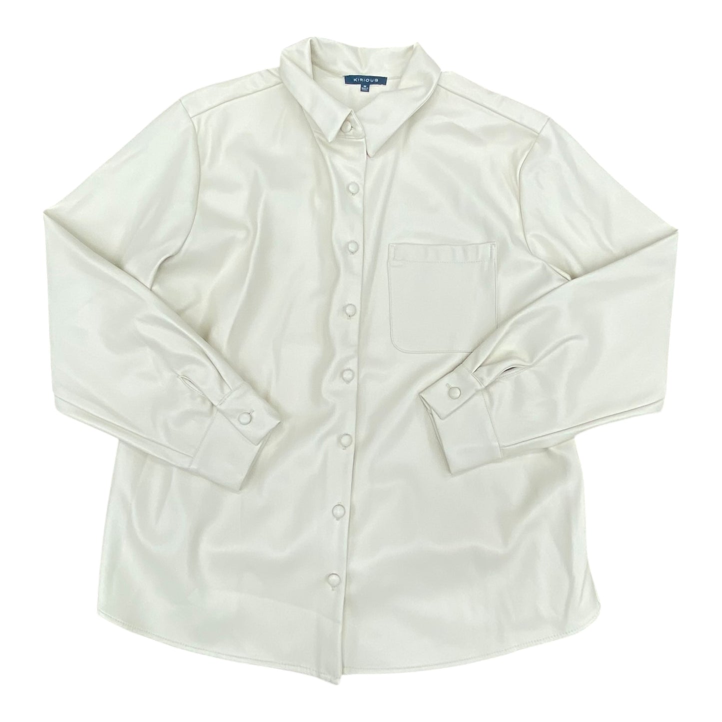 Jacket Shirt By Kirious In Cream, Size:M