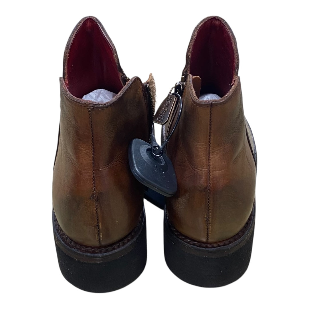 Boots Ankle Flats By Bed Stu In Brown & Green, Size:9
