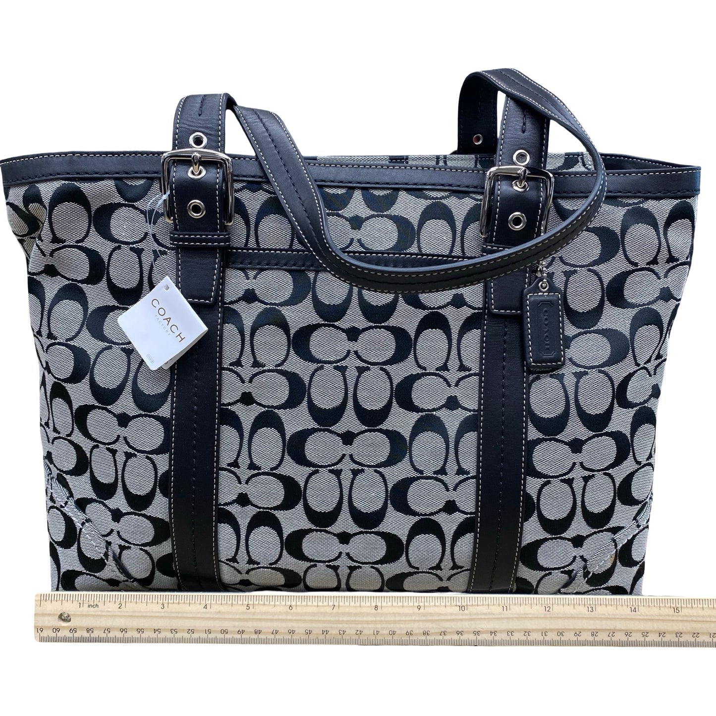 Handbag Designer By Coach In Black, Size:Medium