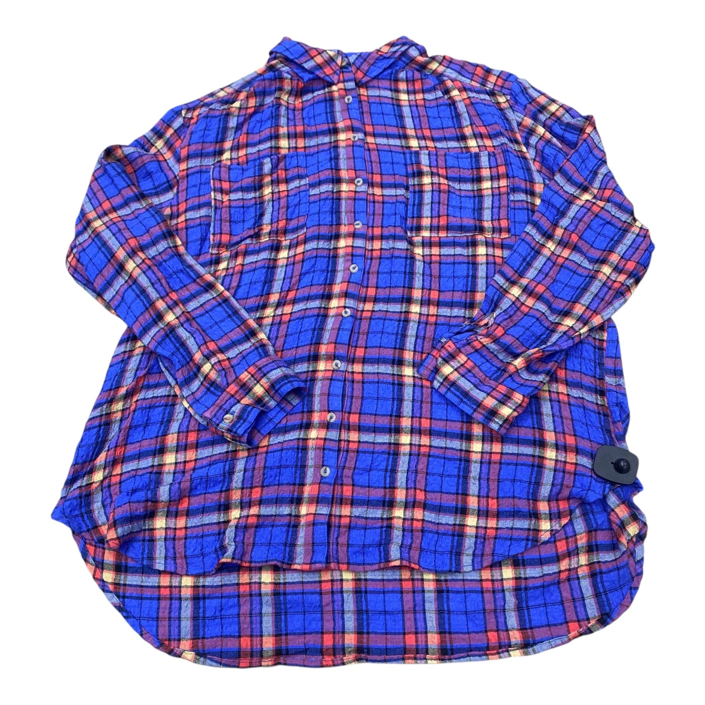 Top Ls By Pilcro In Plaid Pattern, Size:Xl